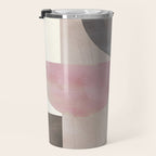 mid century scandi winter shapes painted 3 Travel Mug Gallery Image 3