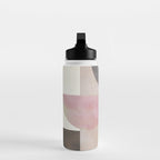 mid century scandi winter shapes painted 3 Water Bottle Gallery Image 3