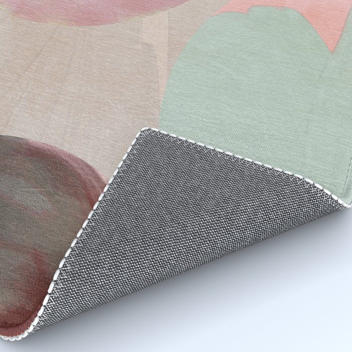 mid century scandi winter shapes painted 3 Rug Gallery Image 4