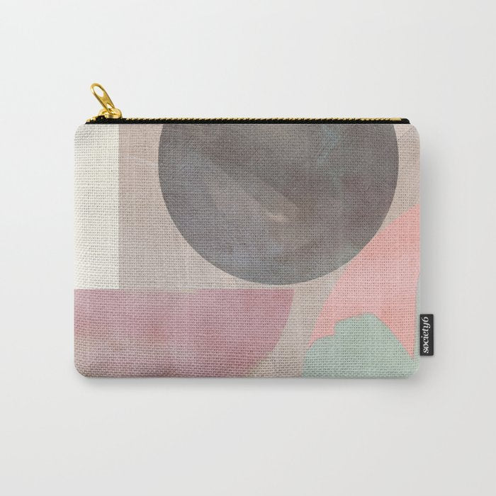 mid century scandi winter shapes painted 3 Carry All Pouch Gallery Image 1