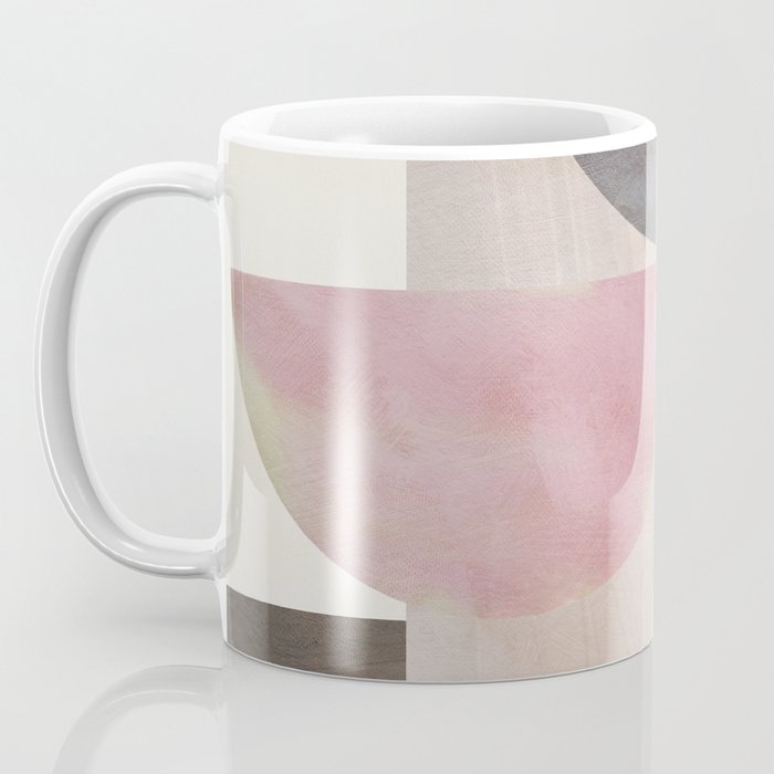 mid century scandi winter shapes painted 3 Coffee Mug Gallery Image 3