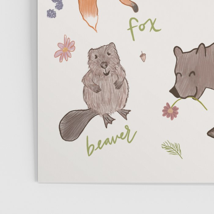 Woodland Creatures Chart Poster Gallery Image 3