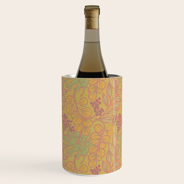 Autumn Leaves and Berries in Golds Wine Chiller Gallery Image 3