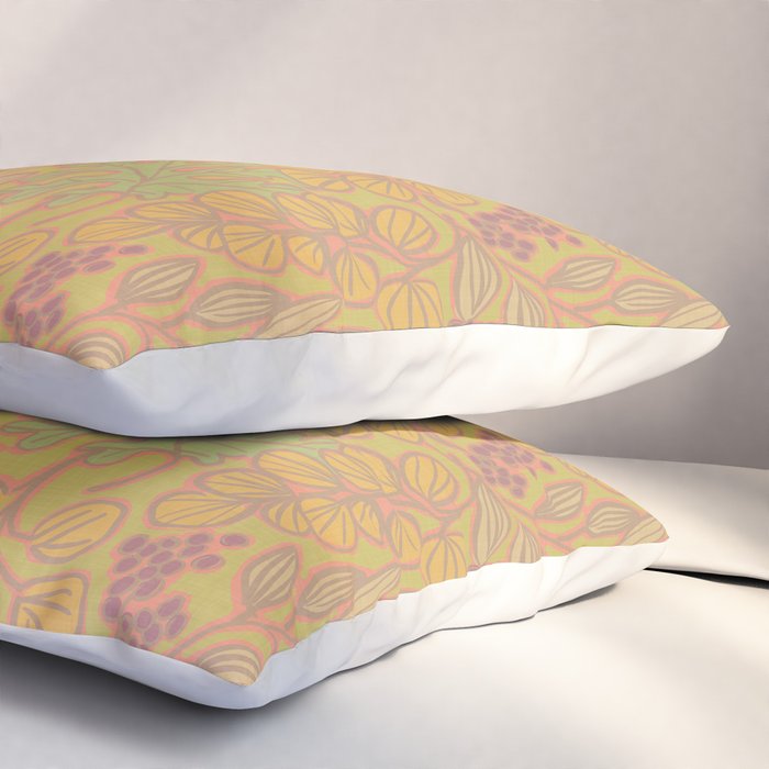 Autumn Leaves and Berries in Golds Pillow Sham Gallery Image 3