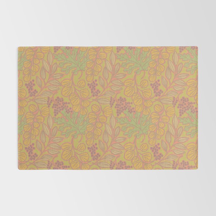 Autumn Leaves and Berries in Golds Rug Gallery Image 2