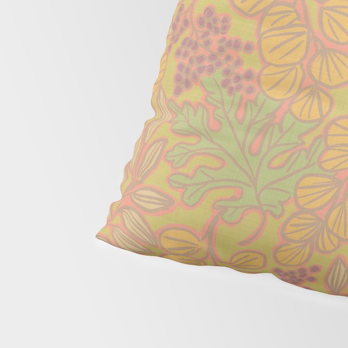 Autumn Leaves and Berries in Golds Pillow Sham Gallery Image 4