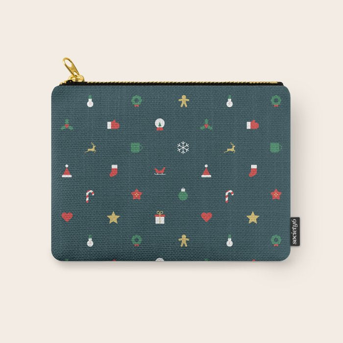 Geometric christmas decoration pattern Carry All Pouch Gallery Image 1
