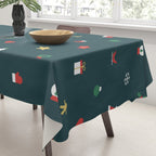 Geometric christmas decoration pattern Tablecloth Gallery Image 3