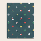 Geometric christmas decoration pattern Notebook Gallery Image 4