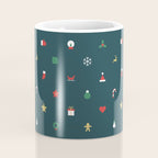 Geometric christmas decoration pattern Coffee Mug Gallery Image 4