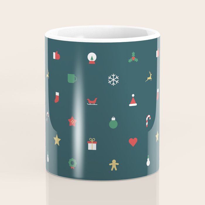 Geometric christmas decoration pattern Coffee Mug Gallery Image 4