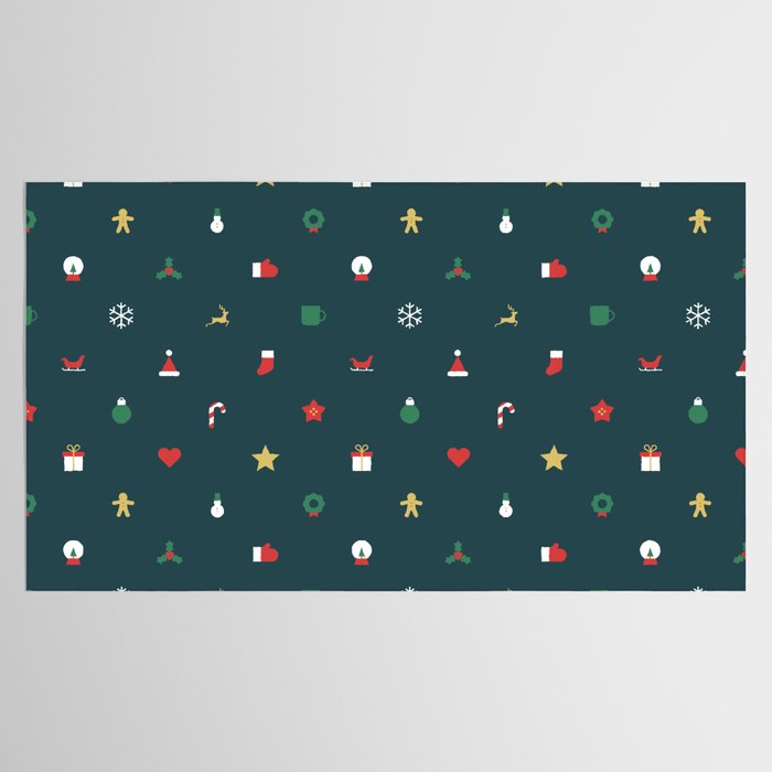 Geometric christmas decoration pattern Tablecloth Gallery Image 2