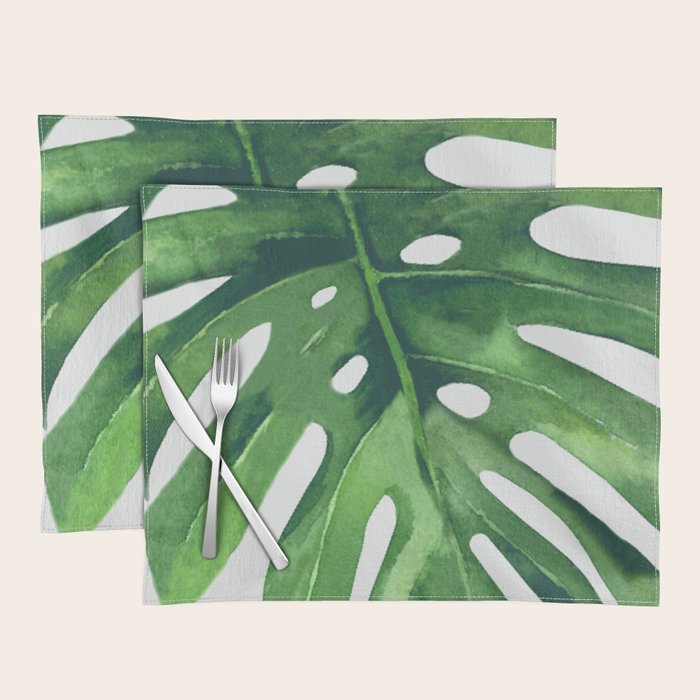 Monstera Leaf Placemat Gallery Image 1