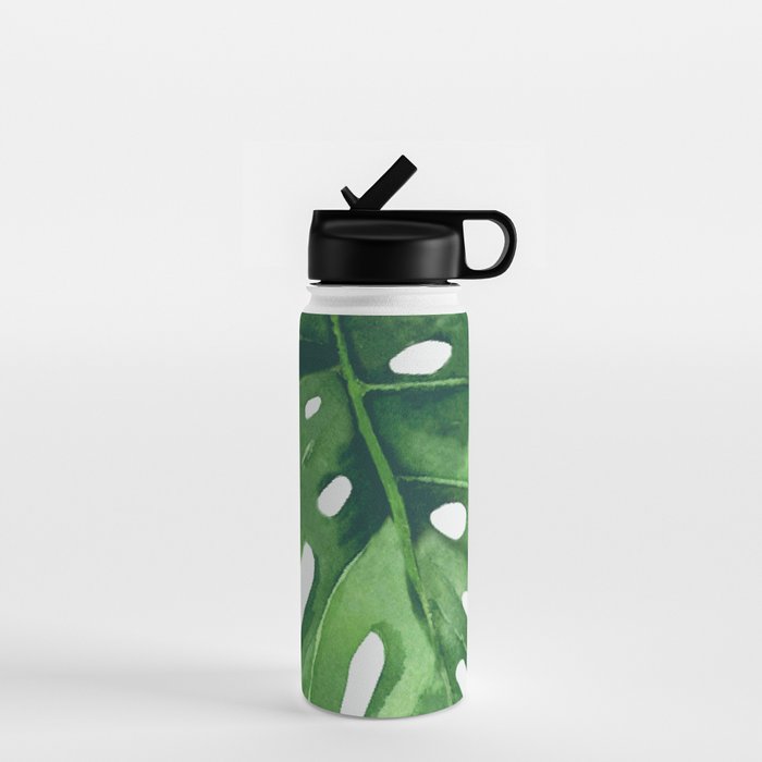 Monstera Leaf Water Bottle Gallery Image 1