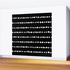 Spotted, Abstract, Black and White, Boho Print Wall Mural Gallery Image 2