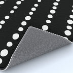 Spotted, Abstract, Black and White, Boho Print Rug Gallery Image 4