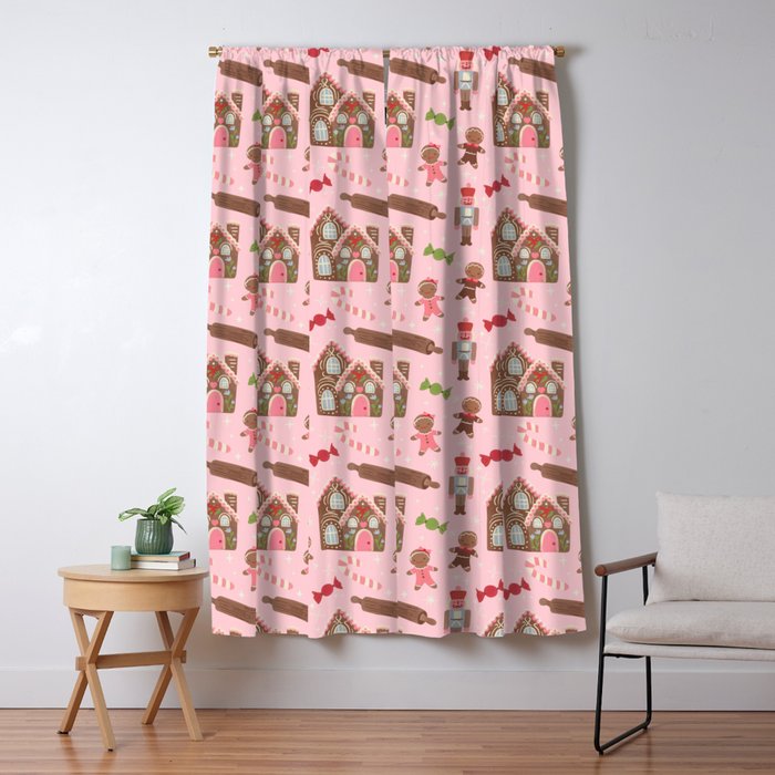 Retro Christmas Baking Wonderland Window Curtain Gallery Image 5
