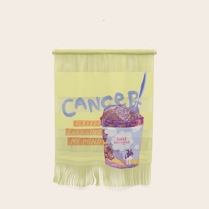 Emo Cancer in Calming Yellow | Zodiac Series Wall Hanging Gallery Image 1