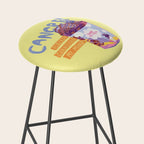 Emo Cancer in Calming Yellow | Zodiac Series Stool Gallery Image 2