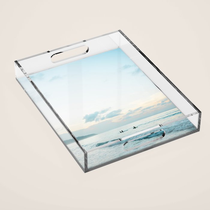 Once your board hits the water  | Surf travel photography print Acrylic Tray Gallery Image 1