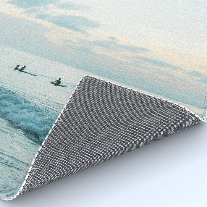 Once your board hits the water  | Surf travel photography print Rug Gallery Image 4