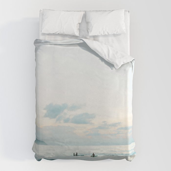 Once your board hits the water  | Surf travel photography print Duvet Cover Gallery Image 6