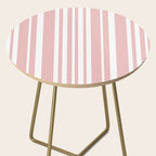 Classic Stripes XXIX - Blush Pink Side Table Gallery Image 2