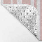 Classic Stripes XXIX - Blush Pink Bath Mat Gallery Image 2