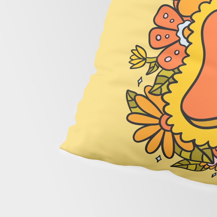 Leo Flowers Pillow Sham Gallery Image 4