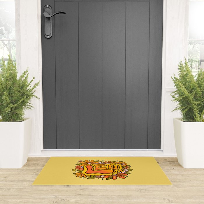 Leo Flowers Welcome Mat Gallery Image 3