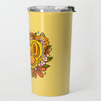 Leo Flowers Travel Mug Gallery Image 2