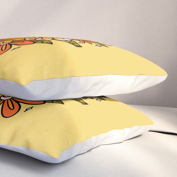 Leo Flowers Pillow Sham Gallery Image 3