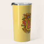 Leo Flowers Travel Mug Gallery Image 3