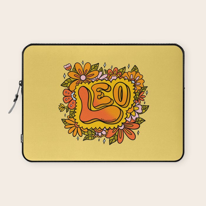 Leo Flowers Laptop Sleeve Gallery Image 1