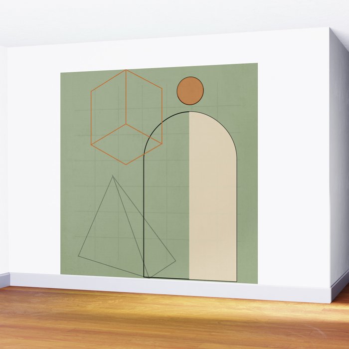 Geometric Shapes 6 Wall Mural Gallery Image 2