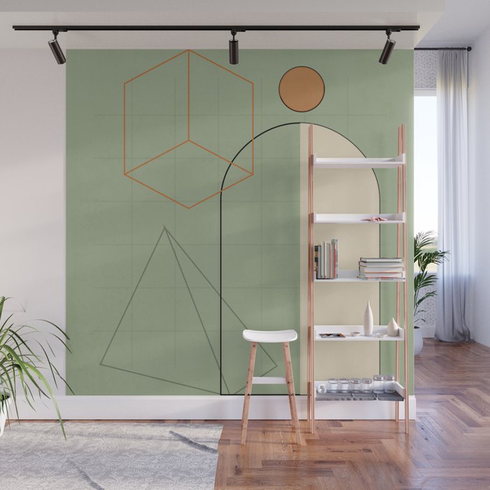 Geometric Shapes 6 Wall Mural Gallery Image 1