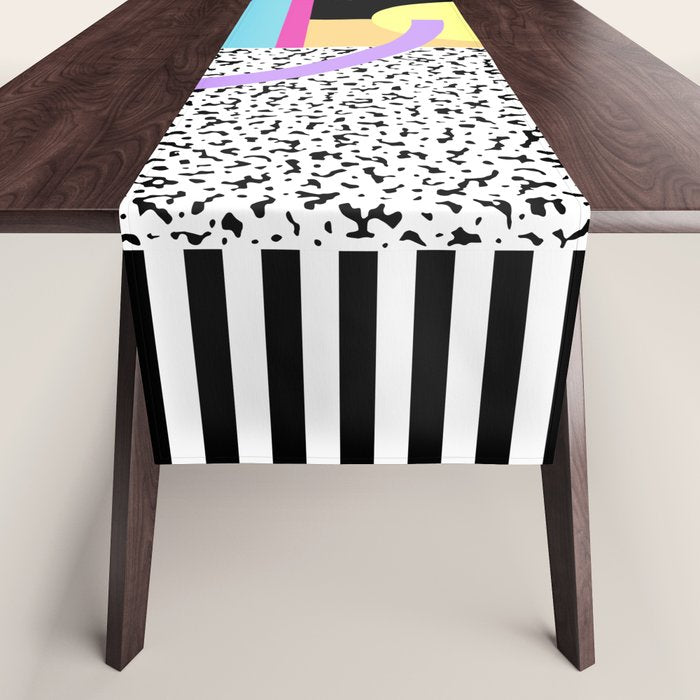Memphis pattern 119 - 80s / 90s Retro Table Runner Gallery Image 1