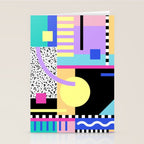 Memphis pattern 119 - 80s / 90s Retro Stationery Card Gallery Image 2