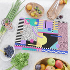 Memphis pattern 119 - 80s / 90s Retro Cutting Board Gallery Image 2