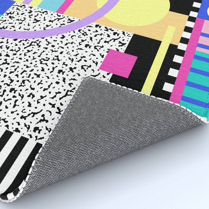 Memphis pattern 119 - 80s / 90s Retro Rug Gallery Image 4