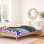 Memphis pattern 119 - 80s / 90s Retro Duvet Cover Gallery Image 2