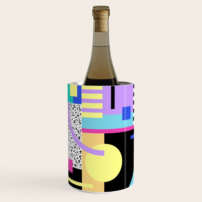 Memphis pattern 119 - 80s / 90s Retro Wine Chiller Gallery Image 1