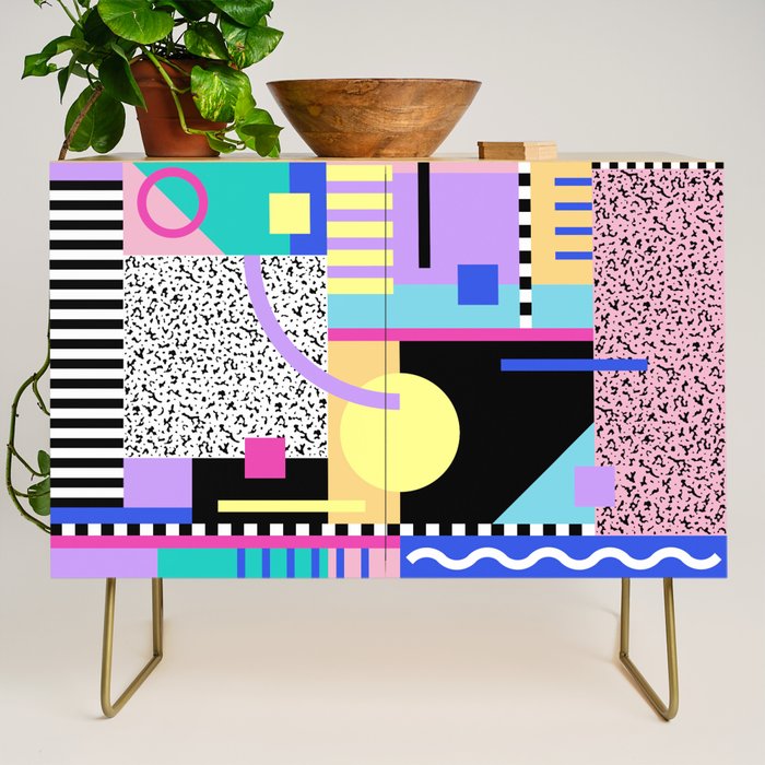Memphis pattern 119 - 80s / 90s Retro Credenza Gallery Image 1