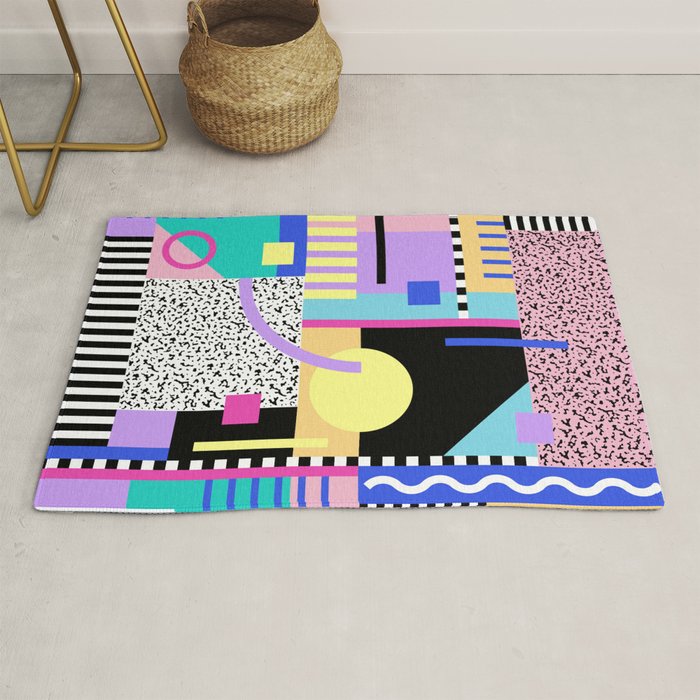 Memphis pattern 119 - 80s / 90s Retro Rug Gallery Image 1
