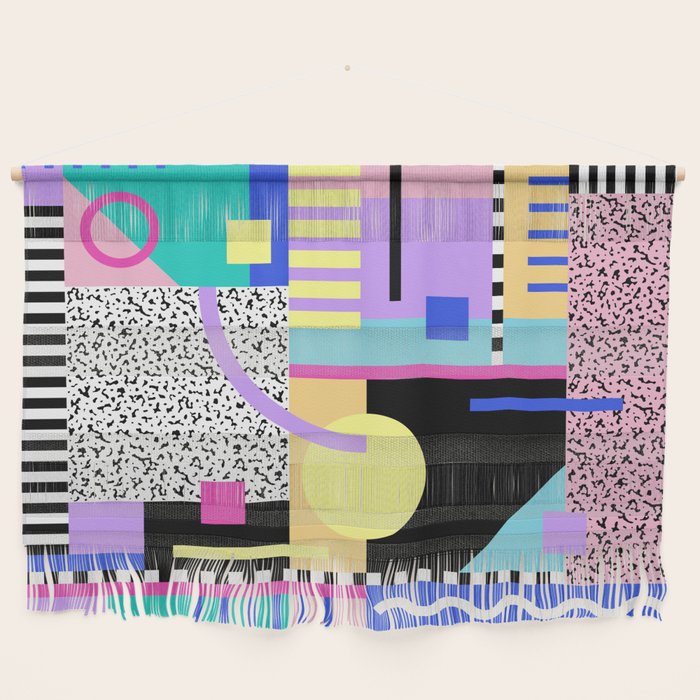 Memphis pattern 119 - 80s / 90s Retro Wall Hanging Gallery Image 1