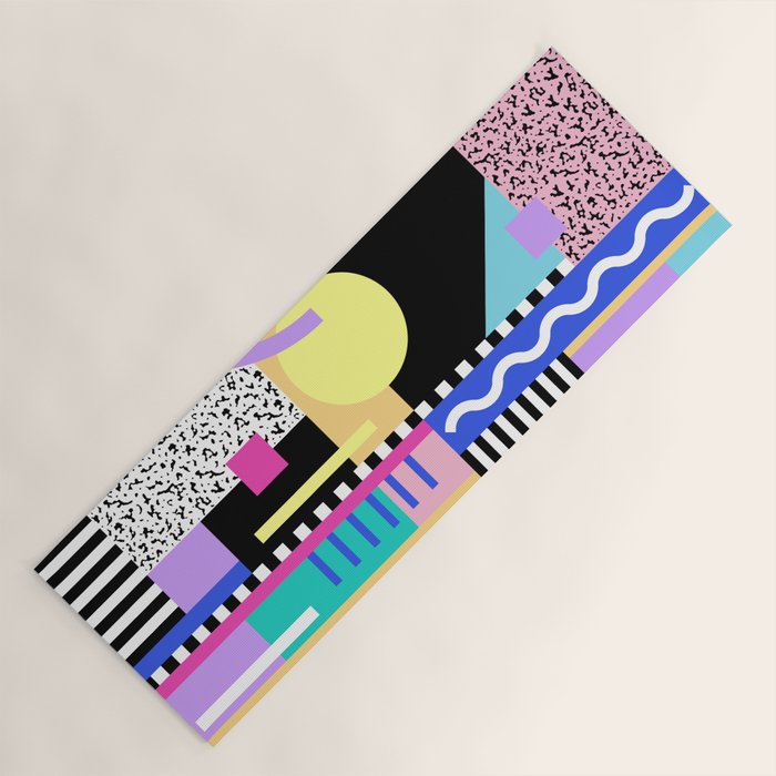 Memphis pattern 119 - 80s / 90s Retro Yoga Mat Gallery Image 1