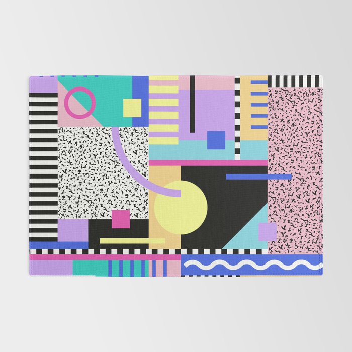 Memphis pattern 119 - 80s / 90s Retro Rug Gallery Image 2