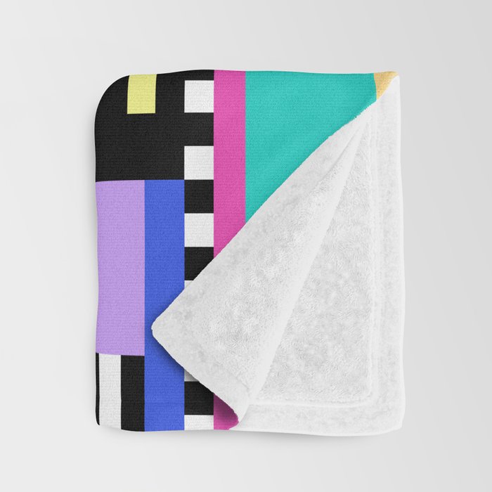 Memphis pattern 119 - 80s / 90s Retro Throw Blanket Gallery Image 3