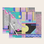 Memphis pattern 119 - 80s / 90s Retro Placemat Gallery Image 1