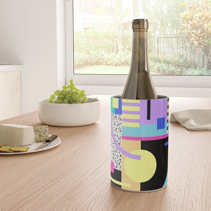 Memphis pattern 119 - 80s / 90s Retro Wine Chiller Gallery Image 4